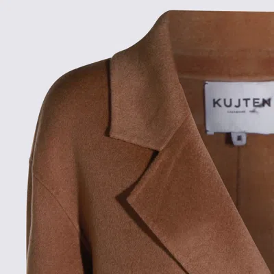 Kujiten Coats Camelo In Animal Print