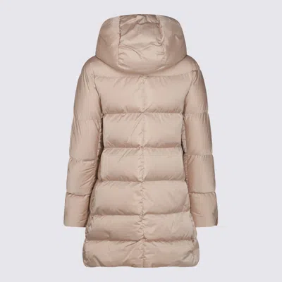 Herno Beige Puffer Down Jacket In Multi
