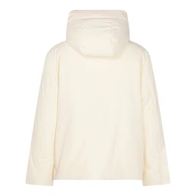 Jil Sander Hooded Padded Jacket In Neutral