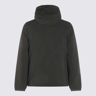 K-way Green Nylon Jack Plain Casual Jacket In Green