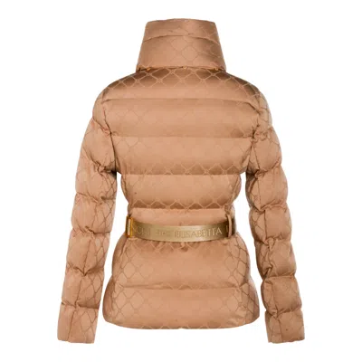 Elisabetta Franchi Coats Honey In Brown