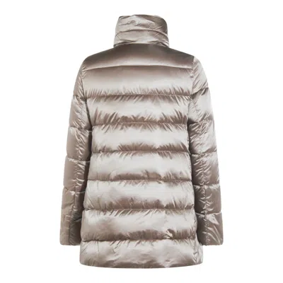 Moorer Beige Dorado Down Jacket In Brown
