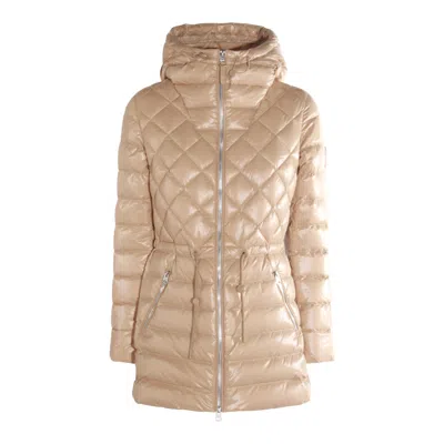 Mackage Light Camel Nylon Down Jacket In Brown