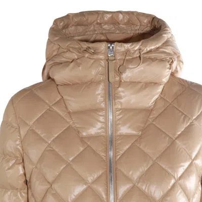 Mackage Light Camel Nylon Down Jacket In Brown
