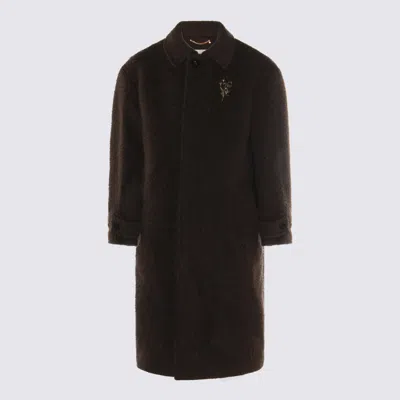 Golden Goose Dark Brown Cotton Coat In Brown