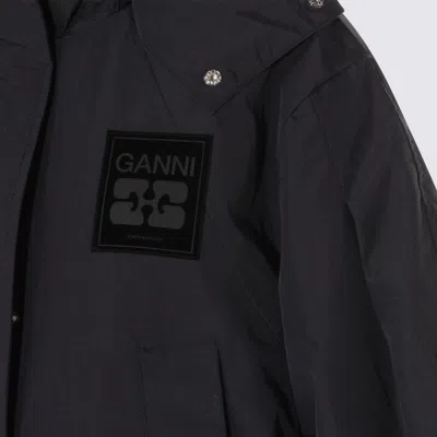 Ganni Black Nylon Down Jacket