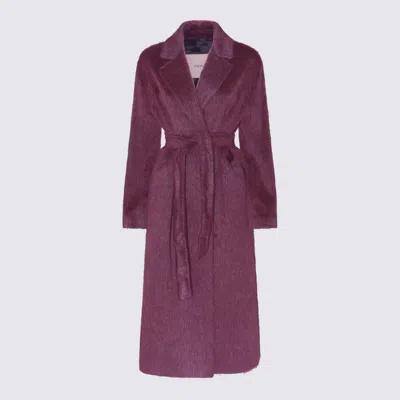 Twinset Classic Coat In Purple