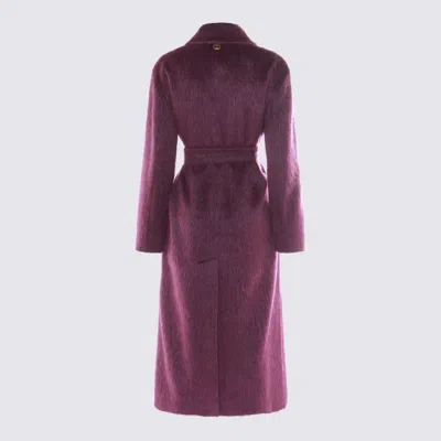 Twinset Classic Coat In Purple