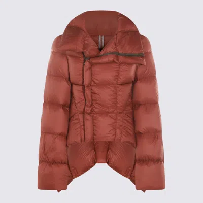 Rick Owens Insulated Long Sleeve Puffer Jacket In Red