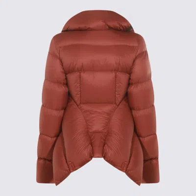 Rick Owens Insulated Long Sleeve Puffer Jacket In Red