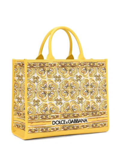Dolce & Gabbana Women Dg Daily Medium Tote Bag In Yellow