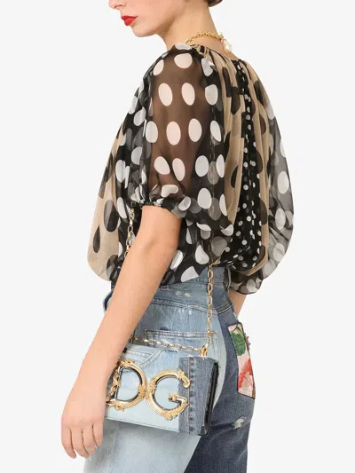 Dolce & Gabbana Dg Girls Patchwork Denim Bag