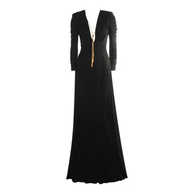 Elisabetta Franchi Black Dress In Black