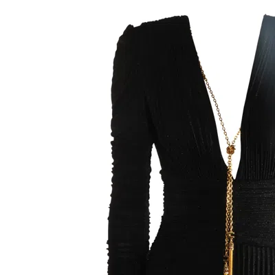 Elisabetta Franchi Black Dress In Black