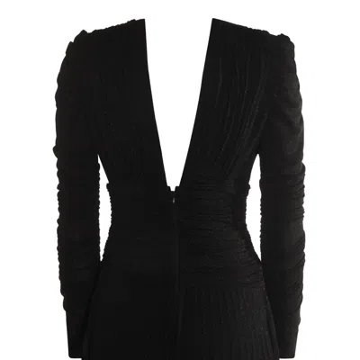Elisabetta Franchi Black Dress In Black