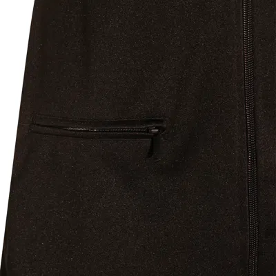 Courrèges Zip-front Short-sleeve Dress In Black