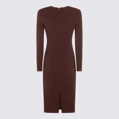 Elisabetta Franchi Midi Fit Dress In Multi