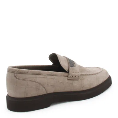 Brunello Cucinelli Flat Shoes In Gray