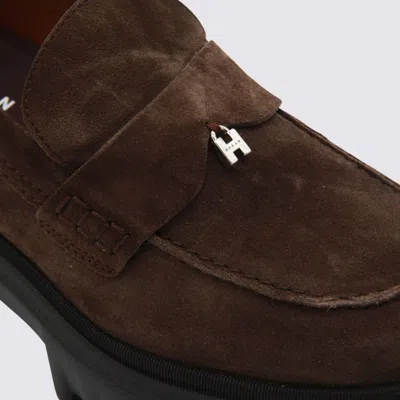 Hogan H700 Suede Loafers In Brown