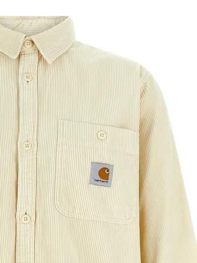Carhartt Flint Shirt And Blouse White In Yellow