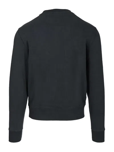 Maison Kitsuné Fox Head Regular Sweatshirt Sweatshirts Black In Black