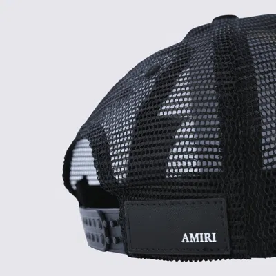 Amiri Black Baseball Cap With Maxi Logo On The Front In Cotton Man In Black