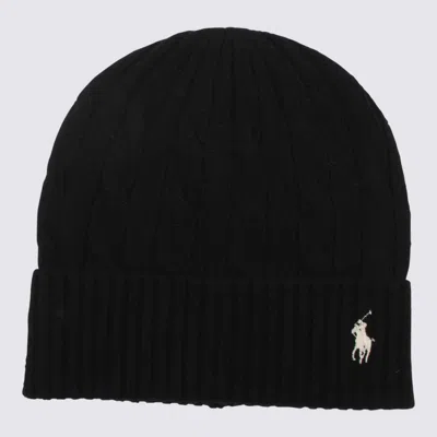 Polo Ralph Lauren Wool Cashmere Cable Beanie In Blue