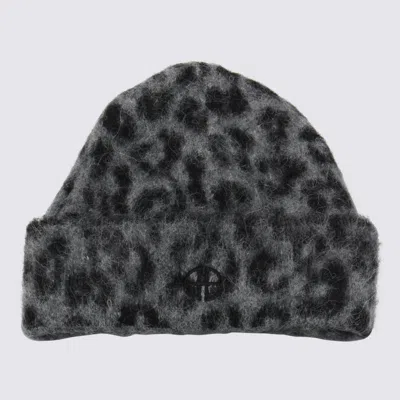 Anine Bing Leopard Wool Beanie