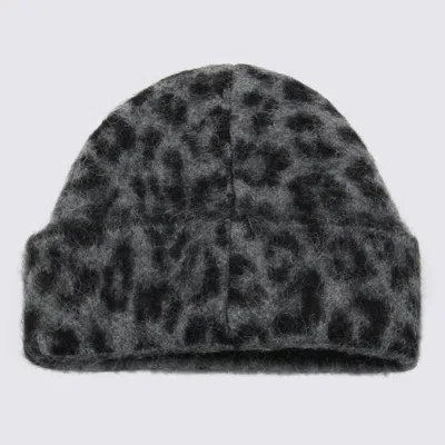Anine Bing Leopard Wool Beanie
