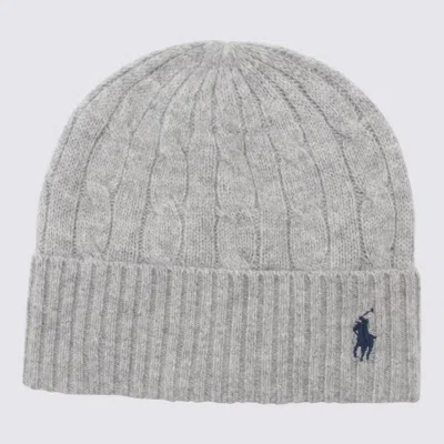 Polo Ralph Lauren Cable Wool-cashmere Beanie In Gray