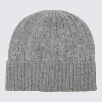 Polo Ralph Lauren Cable Wool-cashmere Beanie In Gray