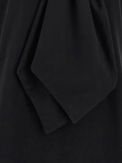 Dries Van Noten Bow Detail Short Sleeve T-shirt In Black