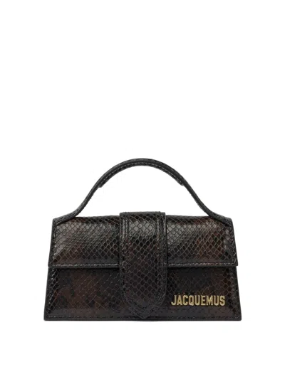Jacquemus Womens Dark Brown Le Grand Bambino Leather Top Handle Bag In Brown