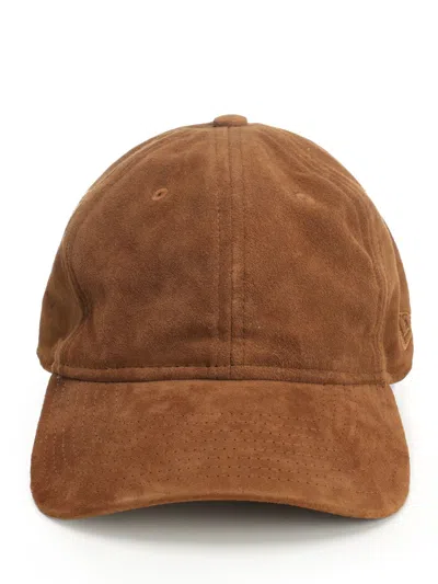 New Era Img Ne Suede 9twenty Newera Cam Hats Beige In Brown