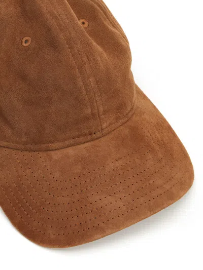 New Era Img Ne Suede 9twenty Newera Cam Hats Beige In Brown