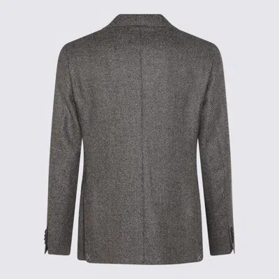 Canali Two-button Single-breasted Blazer In Gray