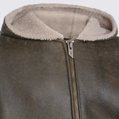 Salvatore Santoro Hooded Zip Leather Jacket In Multi