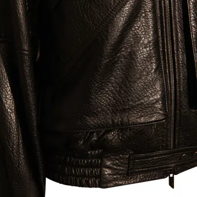 Salvatore Santoro Zip-front Panelled Leather Jacket In Black