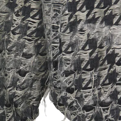 Diesel Jacket In Houndstooth-weave Denim In Black