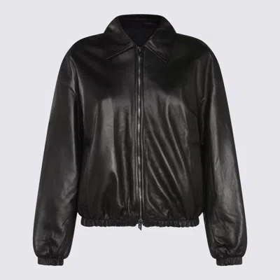 Salvatore Santoro Zip-up Leather Jacket In Black