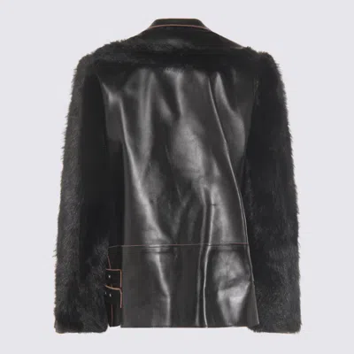 Sacai Jackets Blacks And Greys In Black