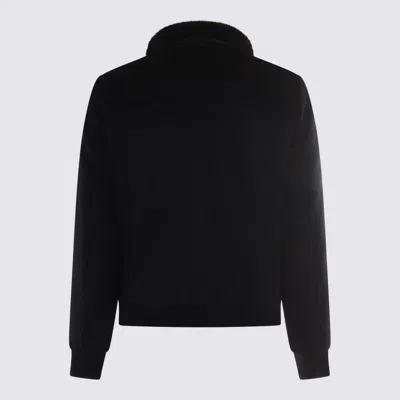 Moorer Dark Grey Wool Bellati Casual Jacket In Black