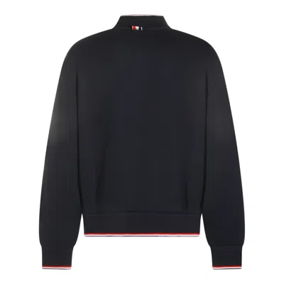 Thom Browne Chunky Loopback Jacket With Rwb Tipping Stripe In Multi