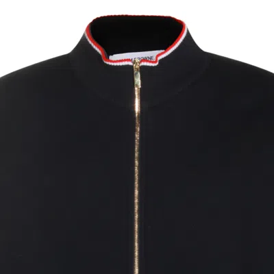 Thom Browne Chunky Loopback Jacket With Rwb Tipping Stripe In Multi