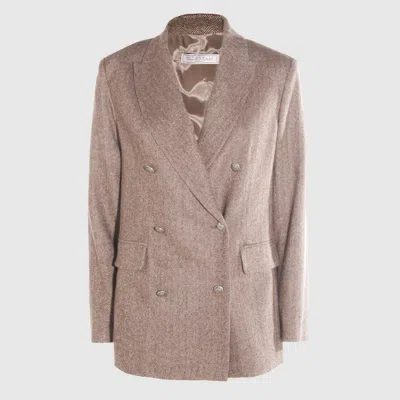 Antonelli Jackets Brown In Pink