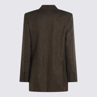 Isabel Marant Longline Blazer Featuring Button Detailing In Brown