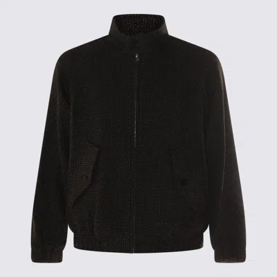 Auralee Jackets Gray Brown Hairline In Black