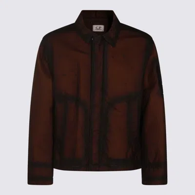 C.p. Company Relaxed Fit Long Sleeve Jacket With Pockets In Red