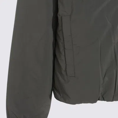 K-way Green Nylon Jack Plain Casual Jacket In Green