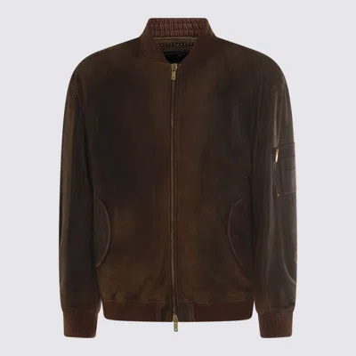 Golden Goose Jackets French Roast In Brown
